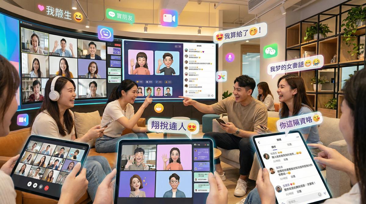 三级片甜心社区互动场景